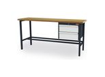 Stier Werkbank Mit 2X200 Mm Schubladen Bxtxh 2000X600X960 Mm Ral 7016 / Ral 7035 (906303)