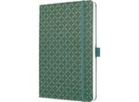 Sigel JN141 Taccuino Sigel Jolie Flair, Pelle Finta, Din A5, Verde Naturale