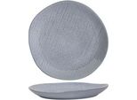 Piatto Da Portata In Tessuto Grigio ø27Cm | 6 Pezzi