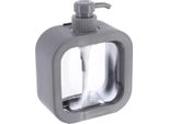 Tendance | Dispenser Per Sapone - Dispenser Per Sapone - 500 Ml - Trasparente - Contenitore Per Sapone - Grigio