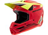 Alpinestars S-M3 Fray Motocross Helm, Rot/Gelb, Xl (61/62)