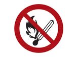 Verbotszeichen Feuer, Offenes Licht Und Rauchen Verboten, Typ: 02200 ; Nvent Hoffman (K160.08.006)