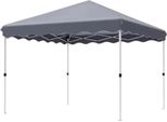 Gazebo 3X3 M – Pergola – Gazebo – Tenda Da Festa – Tenda Da Spiaggia – Per Terrazza, Feste E Giardino – Pieghevole – Grigio