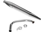 Impianto Di Scarico + Collettore + Dado Collettore + Morsetto Adatto Per Sigaro AWO-T Ø40/85Cm Lungo