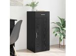 Vidaxl Credenza Look Rovere Nero 42,5 X 40 X 93 Cm Materiale In Legno