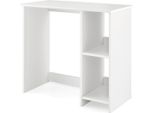 Piccola Scrivania Con 2 Scomparti Tavolo Per Computer Tavolo Da Ufficio Tavolo Per Pc 80 X 40 X 74 Cm Bianco