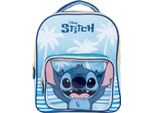 Zaino Stitch Con Tasca Frontale - Zaino Scolastico Per Bambini 30 Cm