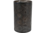 Paralume Cavo Moderno Elegante In Ferro Craft Intaglio Metallo Dritto Rotondo Modello Cavo Scolpito Paralume Per E27 E26 Lampada Da Tavolo