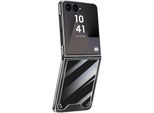 Avizar, Galaxy Z Flip 7 Custodia Pieghevole Antiurto Ad Anello Magnetico Custodia Rigida Protettiva, Trasparente