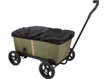 Carrello Pieghevole Con Ruote Girevoli - Verde Kaki - Portata 50 Kg