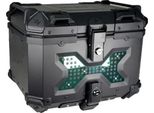 Bauletto Per Moto, In Alluminio Resistente, Ampio Spazio Di Stivaggio Da 80L, Nero-45L X