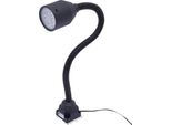 Lampada Da Officina, Braccio Flessibile, Sorgente Luminosa Led, Nero, 5W