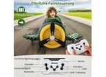 Auto Elettrica Per Bambini In Stile Aeroplano, Aereo Elettrico Cavalcabile Con Telecomando 124 X 100 X 62 Cm