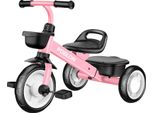 Bicicletta Senza Pedali, 3 Ruote, Sedile Regolabile In Altezza, Rosa