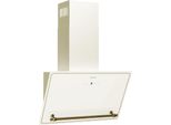 Klarstein Victoria Dunstabzugshaube - 60 cm Abzugshaube Küche, 400 m³/h Luftstrom, A++ , Touch-Bedienfeld, LED-Dunstabzugshaube, Leise 52 dB, Creme & Gold