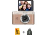 KODAK Digitalkamera Pixpro C1 CMOS 5x 16MP Braun - Bundle