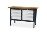 Stier Werkbank Mit 6 Schubladen Bxtxh 1500X600X960 Mm Ral 7016 / Ral 7035 (903963)