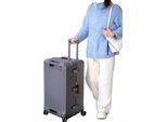 Valigia Da Viaggio, Materiale Abs, Rotelle, 20 Pollici, Grigio Scuro