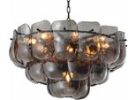 Casa Padrino Lampadario Per Soggiorno E Hotel Grigio / Bronzo Ø 75 Cm - Mobili