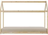 Sunny Zoey Letto Capanna, Beige | Letto A Casetta Per Bambini Senza Materasso | 206 X 98 X 154 Cm / Per Materasso Misura: 90 X 200 Cm.