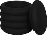Howhomely | Pouf - Pouf Nero - 37X37X42Cm - Pouf In Tessuto