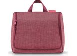 Reisenthel Toiletbag Xl, Kulturtasche, Kulturbeutel, Kosmetiktasche, Twist Maroon, 4 L, WO3104