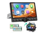 Display Da 10 Pollici Android Radio 1Din Ruotabile Di 180° Carplay Navi 4G Lte Comandi Al Volante Bluetooth Rds Wifi Dsp Gps Dab+ 32GB
