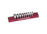 Kraftwerk Zoll-Stecknusssatz Magalu 1/4", 9-Tlg. (100599)"
