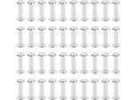 40 Set Chicago Vite M4 5X17X9.5Mm Testa Piatta Rotonda Acciaio Inox Lega Rivetto Per L'artigianato Abbigliamento In Pelle