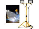 Bettizia 50W Led Proiettore Da Costruzione Proiettore Da Esterno Faro Da Lavoro Faro Da Costruzione IP66 Impermeabile Bianco Freddo