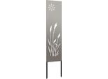 Vidaxl Schermo Da Giardino In Tela Arrugginita 32 X 140 Cm In Acciaio Resistente Alle Intemperie
