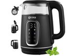 Bollitore Ecosa In Acciaio Inox Con Impostazione Della Temperatura (40°C-100°C) 2200 Watt 1,7 Litri Bollitore Per Tè 100% Bpa Free Funzione Keep Warm Display A Led Con Selezione Della Temperatura