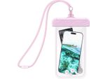 Force Case, Custodia Impermeabile Per Cellulare IPX8 Rinforzata Con Cinturino, Rosa