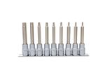 Ks Tools 1/2" Bit-Stecknuss-Satz Tx, Lang, 9-Teilig, T20-T60 (911.1520)"