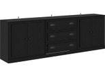 Syfax™ Sideboards Con Cassetto 3 Pcs Rovere Nero 70 X 35,5 X 67,5 Cm