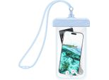 Force Case, Custodia Impermeabile IPX8 Con Cinturino Per Smartphone, Trasparente