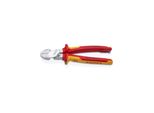 Knipex 74 06 200 T Kraft-Seitenschneider Isoliert Mit Mehrkomponenten-HüLlen Und Integrierter BefestigungsöSe, Vde-GeprüFt Verchromt 200 Mm)