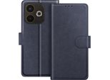 Avizar, Oppo A5 Pro Chesterfield Custodia A Portafoglio Con Funzione Stand, Blu Scuro