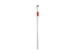 Schake Absperrpfosten Typ 4042EB/2, Ortsfest, Ø42Mm + Einschlagspitze, Weiß / Rot + 2 ÖSen)