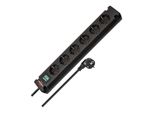 Bremounta Steckdosenleiste 6-Fach Schwarz 3M H05VV-F 3G1,5 ; Brennenstuhl (1150650316)