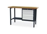 Stier Werkbank Mit 4 Schubladen Bxtxh 1500X600X960 Mm Ral 7016 / Ral 7035 (903961)