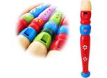 Keepdrum KFL1RD Flauto Di Legno Per Bambini Rosso