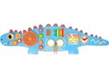 Tooky Toy Tavola Di Attività Per Dinosauri Da Parete In Legno | Tavola Per Le Abilità Motorie / Tavola Di Attività Per Bambini Con Xilofono, Labirinto, Orologio E Ruote Dentate |