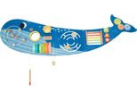 Tooky Toy Whale Lavagna Di Attività In Legno Per La Parete | Lavagna Per Le Abilità Motorie / Lavagna Di Attività Per Bambini Con Xilofono, Labirinto, Orologio E Ruote Dentate |