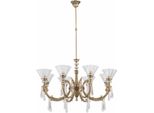 Casa Padrino Lampadario Barocco In Ottone Patinato Ø 81 Cm - Lampadario In Stile Barocco
