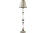 Casa Padrino Lampada Da Terra Barocca Grigio Antico / Panna Ø 32 X H. 145,5 Cm - Magnifica Lampada Da Terra In Stile Barocco Con Paralume Rotondo - Qualità Lussuosa - Italy