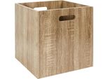 Howhomely | Scatola Portaoggetti - Contenitore - 30 X 30 X 30 Cm - Beige Brown - Scatola Organizer - Mdf