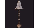 Casa Padrino Lampada Da Terra In Cristallo Barocco Ottone H. 162 Cm - Luci Barocche