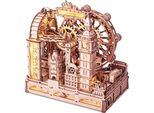 Rokr Puzzle 3D In Legno Con Pista Di Marmo "Marble Travel London"