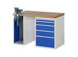 Rau Werkbank Modell 7511 Mit 5 Schubladen Und Schrank Bxtxh 1250X700X840Mm (03-7511A2-127B4S.11)
